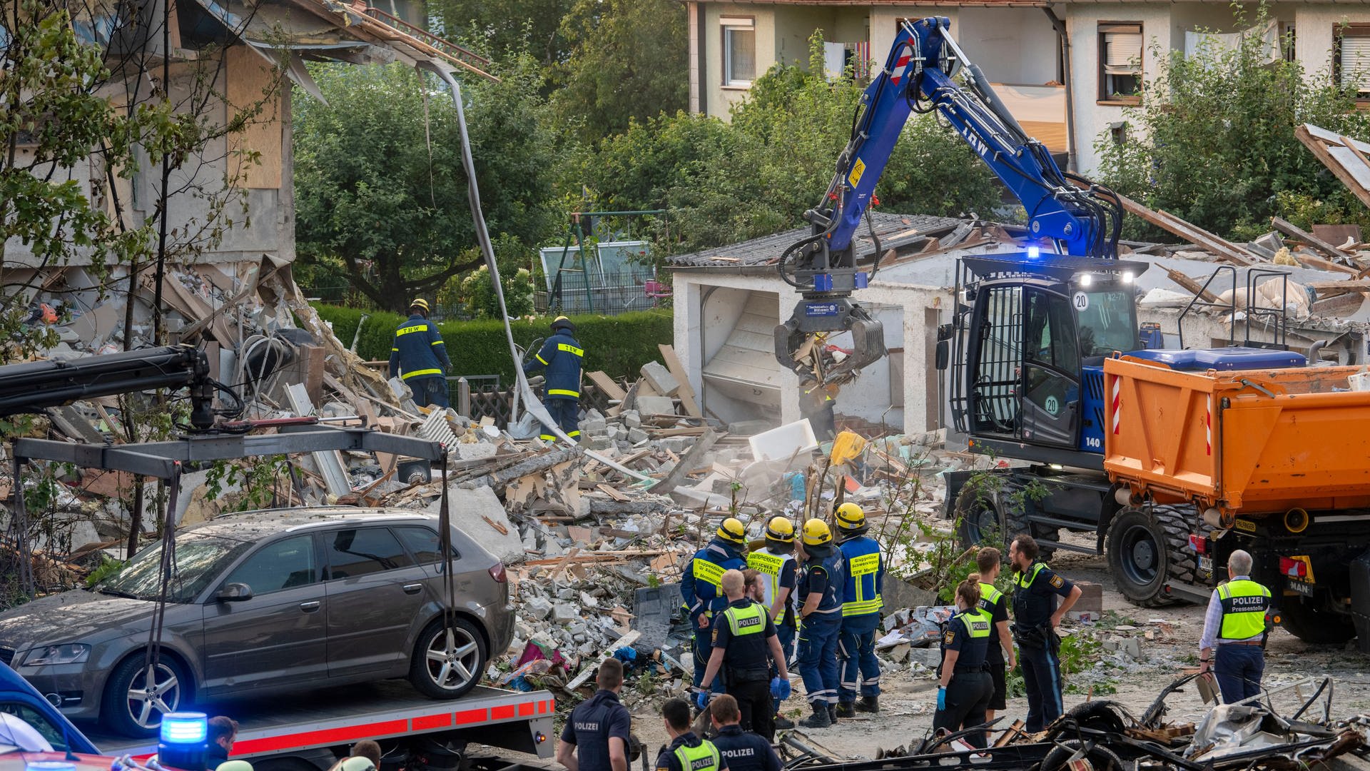 Nach Explosion eines Wohnhauses in Memmingen: Toter aus Trümmern geborgen