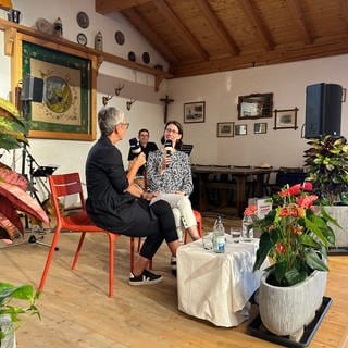 Bettina Gräfin Bernadotte, Chefin der Blumeninsel Mainau, zu Gast beim Talk im Grünen.