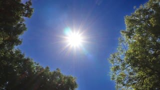 Die Sonne strahlt von einem wolkenlosen Himmel - Krankenhäuser bereiten sich auf die Hitzewelle vor.