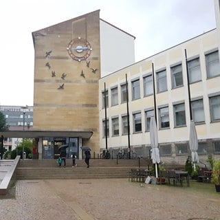 Das denkmalgeschützte Rathaus von Friedrichshafen