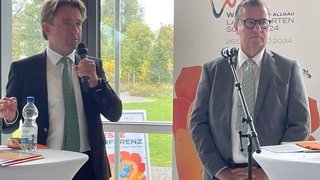 Landesgartenschau in Wangen im Allgäu: Wangens Oberbürgermeister Michael Lang und Minister Peter Hauk ziehen Abschlussbilanz 