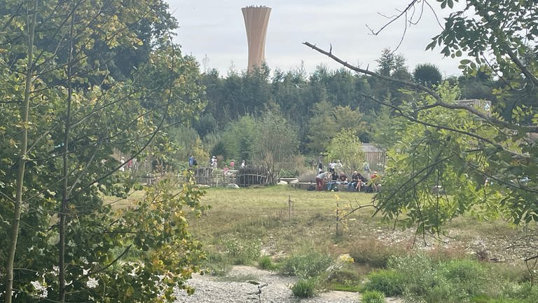  Der Aussichtsturm: Ein Wahrzeichen der Landesgartenschau in Wangen.