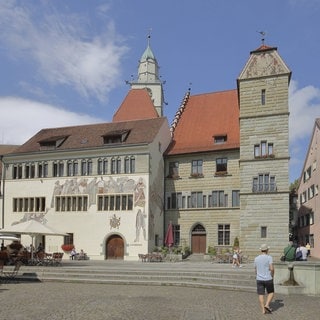 Das Rathaus von Überlingen.