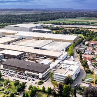 Das Werk der Liebherr-Hydraulikbagger GmbH in Kirchdorf an der Iller.