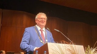 Andreas Brand bei seiner Abschiedsrede als Oberbürgermeister.