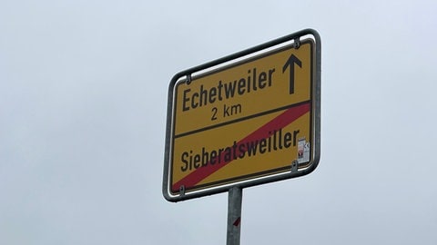 Ortsschild von Siberatsweiler im Kreis Ravensburg