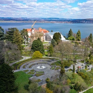 Die Insel Mainau von Oben. Beim zweiten Mainauer Klimadialog geht es um die Chancen der Seethermie.