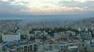 Blick über die libanesische Hauptstadt Beirut Libanon 