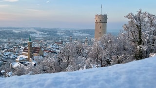 Blick aufs verschneite Ravensburg. Tourismus ist ein wichtiger Wirtschaftsfaktor für die Stadt.