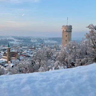 Blick aufs verschneite Ravensburg. Tourismus ist ein wichtiger Wirtschaftsfaktor für die Stadt.