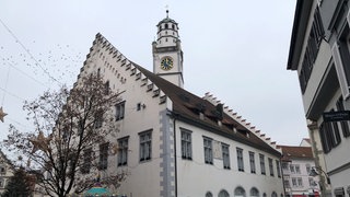 Der Blaserturm im Winter in Ravensburg