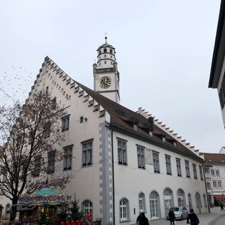 Der Blaserturm im Winter in Ravensburg