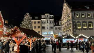 Christkindlesmarkt auf dem Marienplatz in Ravensburg