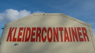 Ein Altkleidercontainer