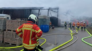 Brand einer Scheunde in Bad Friedrichshall