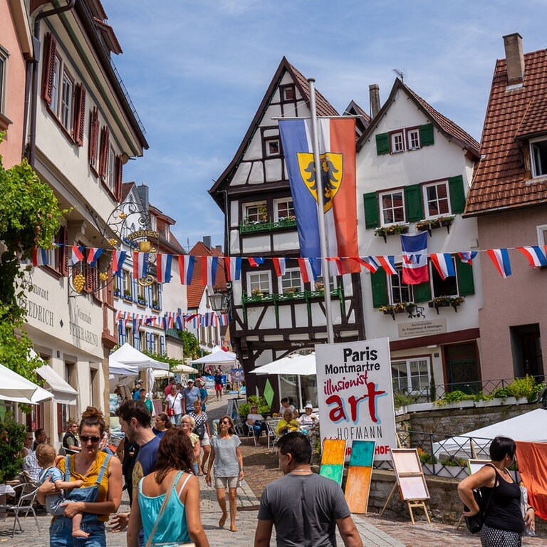 25. Künstlermarkt "Montmartre Flair" in Bad Wimpfen SWR Aktuell