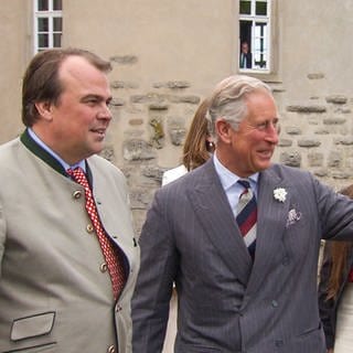 Prinz Charles zu Besuch bei Fürst Philipp zu Hohenlohe-Langenburg