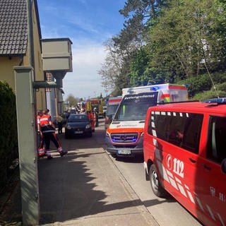Feuerwehrleute zufällig am Brandort in Heilbronn-Kirchhausen