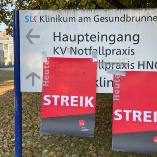 Streik am SLK Klinikum am Gesundbrunnen in Heilbronn