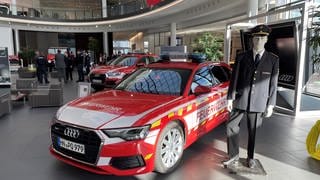 Ausstellung 125 Jahre Werksfeuerwehr am Audi-Forum in Neckarsulm.