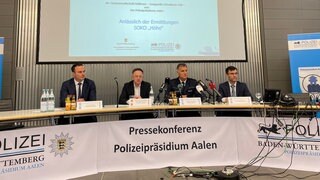 Pressekonferenz in Schwäbisch Hall: Die Polizei hat einen Mann festgenommen. Er soll mehrere Frauen getötet haben. 