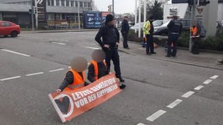 Blockade auf der B27 am 6.3.2023