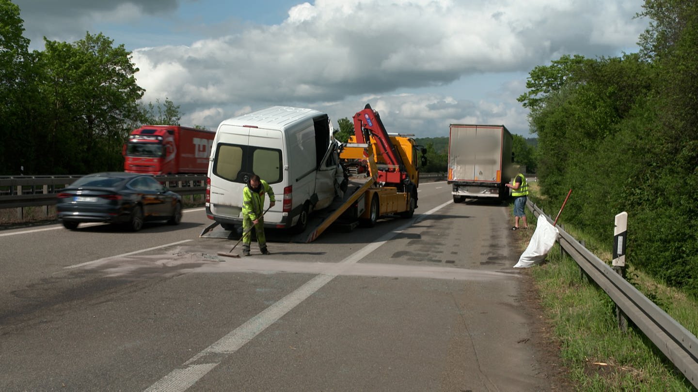 Auffahrunfall auf der A6