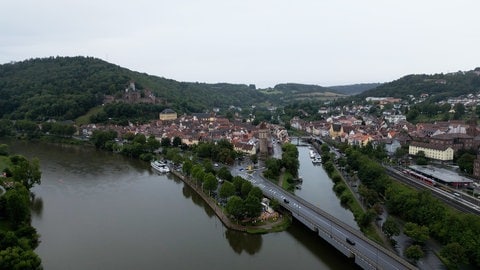 Die Wertheimer Altstadt liegt genau zwischen Main und Tauber.