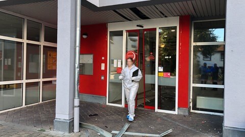 Sparkasse Heilbronn-Frankenbach nach Sprengung