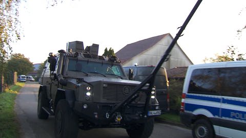 Gepanzertes Polizeifahrzeug in Kupferzell