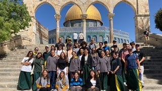 Ende September waren Schülerinnen und Schüler der zwölften Klassen des Albert-Schweitzer-Gymnasiums Neckarsulm (Kreis Heilbronn) für einen Schüleraustausch in Tel Aviv.