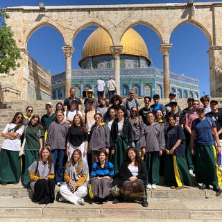 Ende September waren Schülerinnen und Schüler der zwölften Klassen des Albert-Schweitzer-Gymnasiums Neckarsulm (Kreis Heilbronn) für einen Schüleraustausch in Tel Aviv.