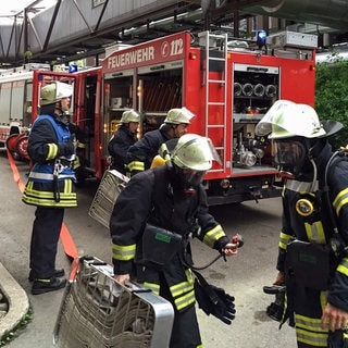 Feuerwehr Heilbronn bei einer Übung - Symbolbild