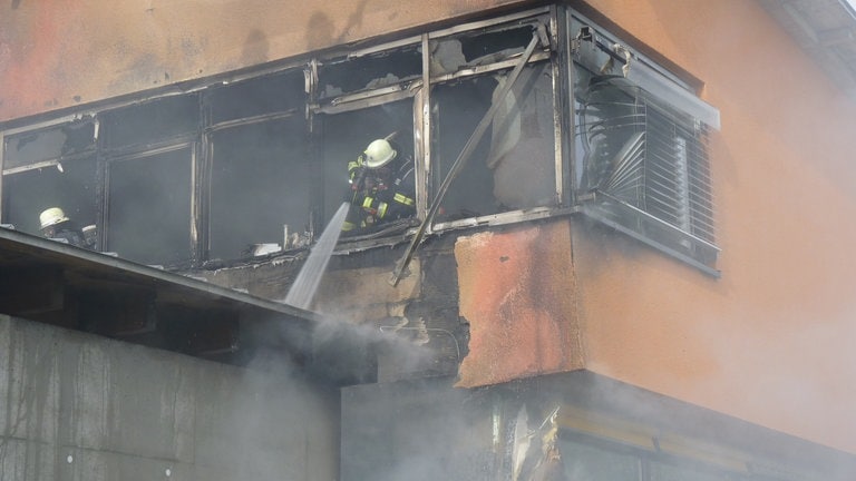 Ein Feuer hat die Geschwister-Scholl-Schule stark beschädigt