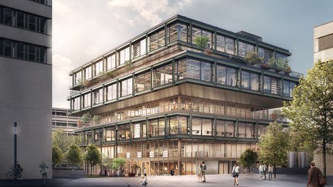 Das neue Gebäude der Campus Founders auf dem Bildungscampus in Heilbronn