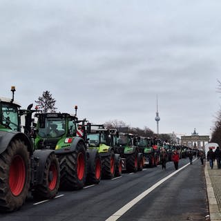 Landwirte aus der Region protestieren in Berlin