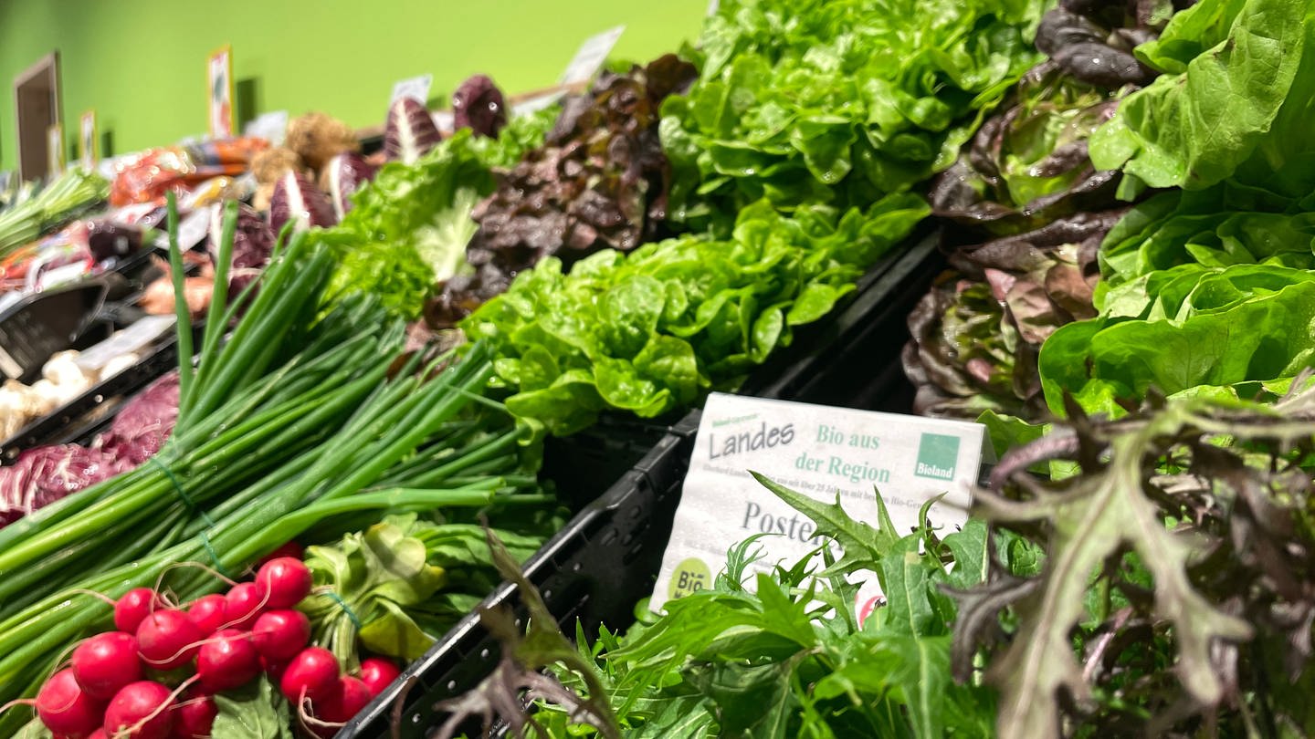 Gemüse im Bio-Markt in Öhringen