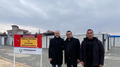 Containerdorf in Doğanşehir in der Provinz Malatya