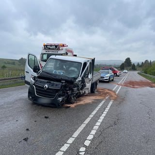 Unfall auf autobahnzubringer bei Untergruppenbach