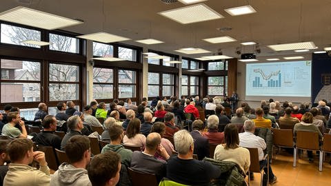 Voller Saal beim Weinsberger Obstbautag