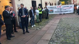 Minister Luche zum Klinik - Gespräch in Wertheim