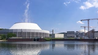 Das Kernkraftwerk Neckarwestheim im Kreis Heilbronn