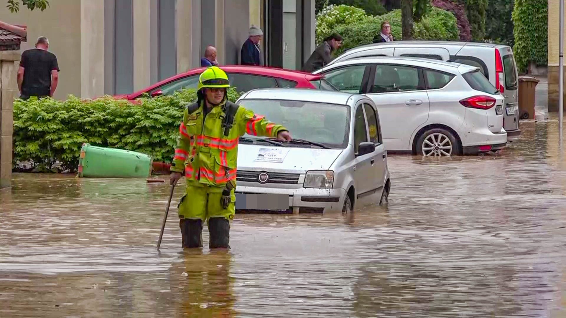 Schweres Gewitter: Überschwemmungen in Gemmingen