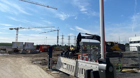 Verwaiste SuedLink-Baustelle in Leingarten