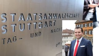 Bildmontage: Aufschrift Staatsanwaltschaft StuttgartUdo Stein