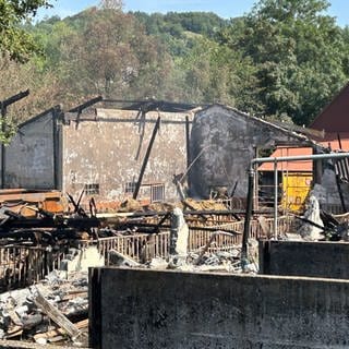 Nach dem Scheunenbrand in Forchtenberg