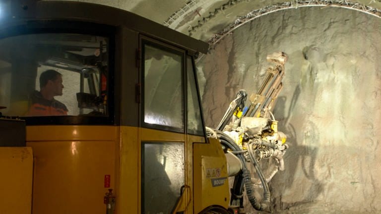 Schemelsbergtunnel Baustelle