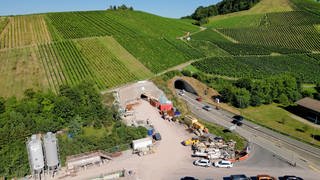 Schemelsbergtunnel Baustelle