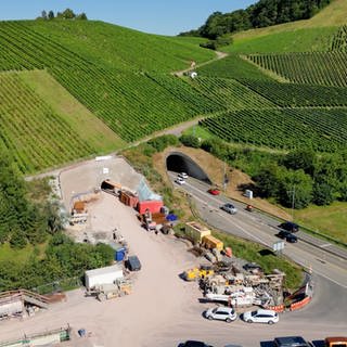 Schemelsbergtunnel Baustelle