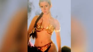Den Bikini trug einst Carrie Fisher in ihrer Rolle als Prinzessin Leia in Star Wars. 